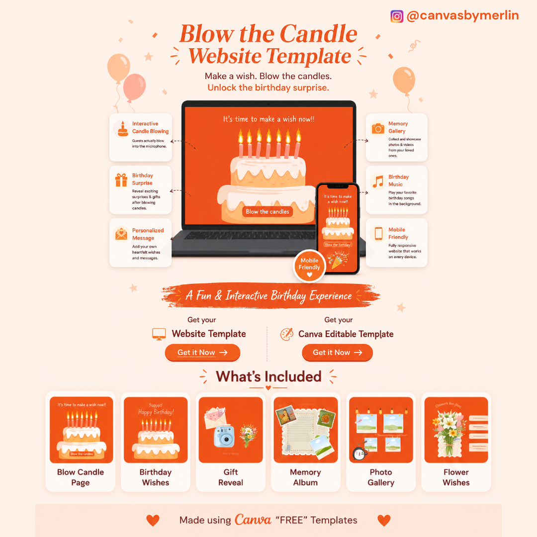 Blow the Candle Website